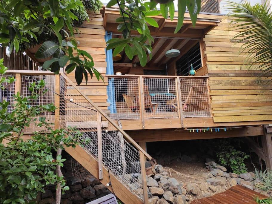 Bungalow Ecologique Avec Toilettes Seches Leu Kabanon Vue Mer Saint-Leu Eksteriør bilde