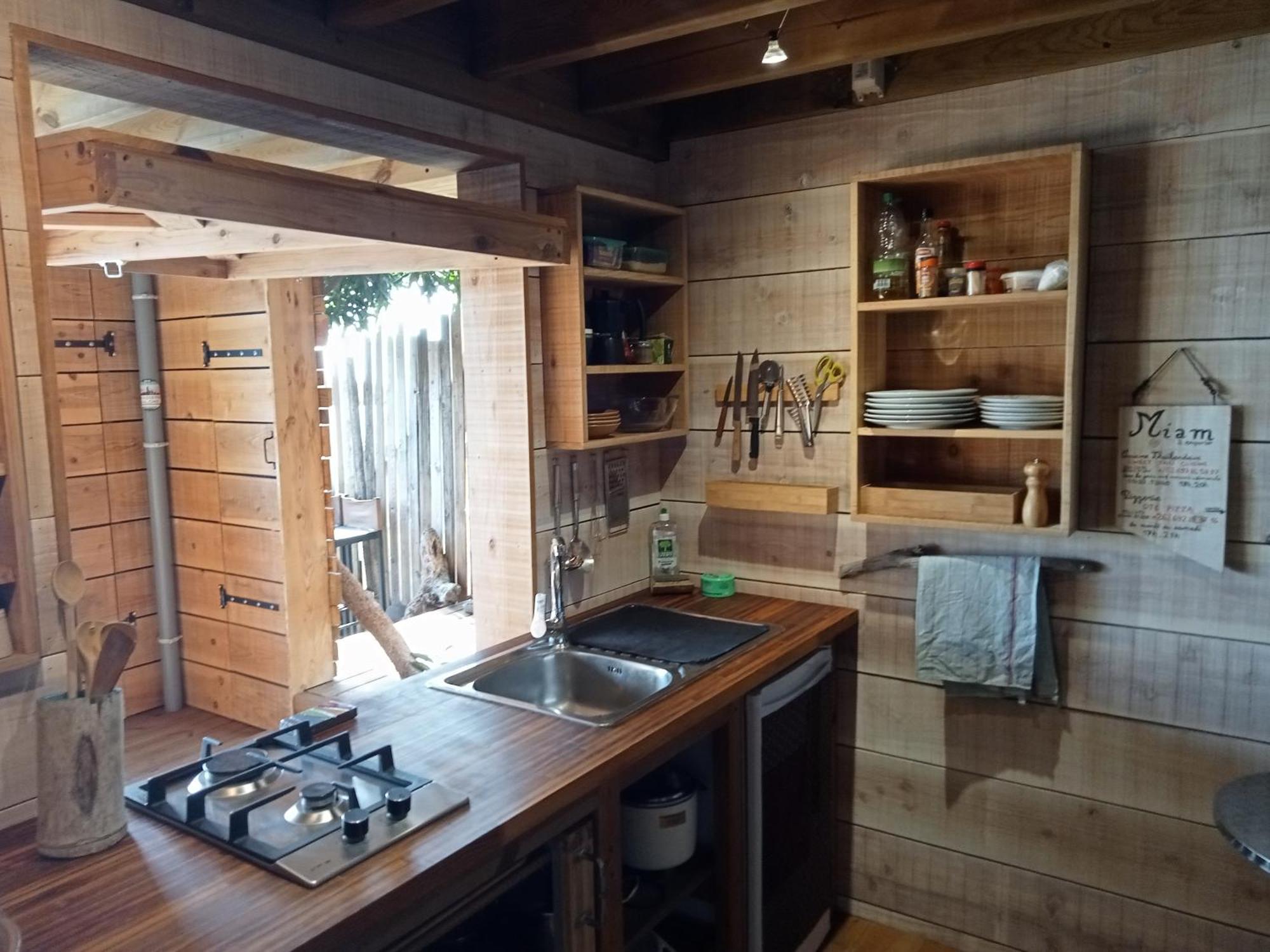Bungalow Ecologique Avec Toilettes Seches Leu Kabanon Vue Mer Saint-Leu Eksteriør bilde