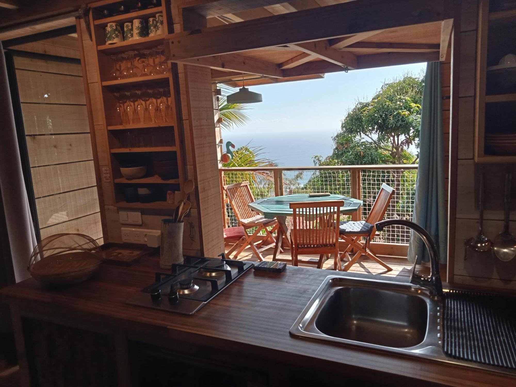 Bungalow Ecologique Avec Toilettes Seches Leu Kabanon Vue Mer Saint-Leu Eksteriør bilde